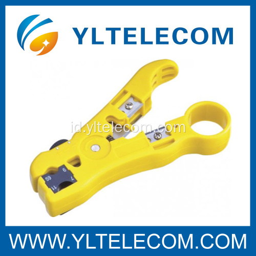 Tahan lama Hardware jaringan alat RG Cable Stripper dengan Cutter kabel